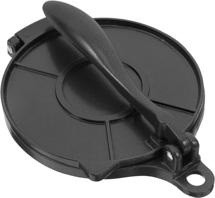 Gatuida Prensa para Tortillas de Aluminio con Mango Herramienta para Hacer Tortillas y Pan Plano Prensador para Masa de y Maíz Fácil Uso y Limpieza