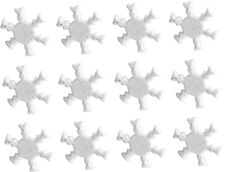 DECHOUS 100pcs Snowflake Mini Brads Metal DIY Craft Brads for Scrapbook Materials Winter Onederland Decorations