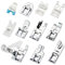 JTDEAL 11Pcs Nähfuß Nähfuss Set Multifunktions Nähfuß Nähfüsse Zubehör Nähfuß der Nähmaschine Nähmaschine Haushaltszubehör-Set für Brother Janome Singer Toyota Elna AEG Nähmaschinen