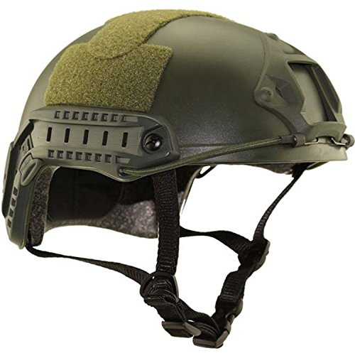 haoYK - Elmetto di protezione tipo MH; multiuso, tattico, per soft-air, paintball e attività sportive; si indossa rapidamente, OD