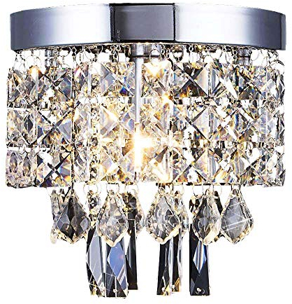 Lampara Techo de cristal,Lámpara de araña de cristal,para la sala de estar, dormitorio, pasillo-Ø20cm AFSEMOS