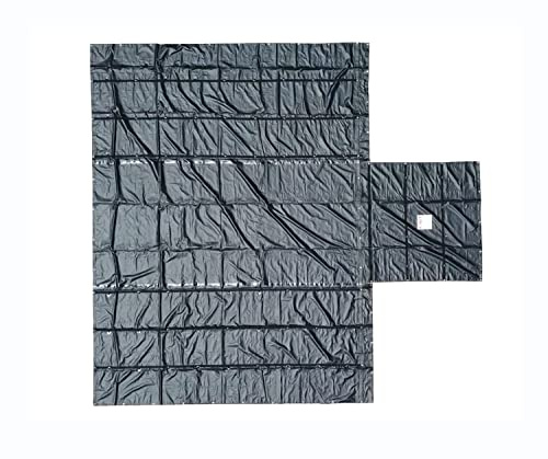 Mytee Products Airbag/Parachute Fabric Black Ultra Light Lumber Tarp 16' x 27' (4' Drop) - 14 Oz Vinyl Lumber Tarps for Flatbed Truck & Trailer
