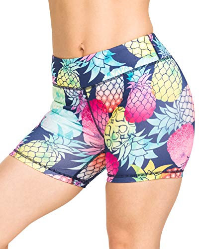 Epic MMA Gear Damen Yoga-Shorts, 12,7 cm, Stretch, Fitness, WOD, Yoga, Laufen - Schwarz - X-Groß
