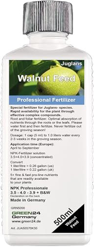 GREEN24 Engrais pour noyer HIGH-TECH Engrais spécial pour noyer, espèce Juglans 500ml