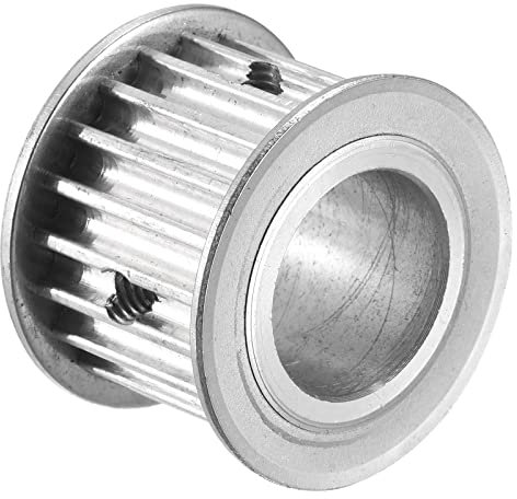 sourcing map 5M 20Teeth Timing Pulley Synchronous Wheel Belt Drive without Step 25mm Height 5mm Pitch 20mm Bore for Belt, 3D Printer, CNC