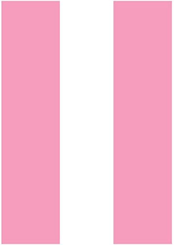 Blooming Wall Peel and Stick Removable White Pink Wide Stripes Wallpaper Vinyl Self Adhesive Contact Paper Decorative (Pink/White) (17.7“x394”, Pink/White)