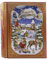 your castle Blechdose in Form eines Weihnachsts-Buches Heavenly Christmas in ROT Keksdose Deko-Box Retro-Dose sehr groß Aufbewahrung, ca. 24.5 x 21 x 9 cm Volumen: 3 L