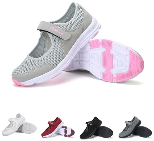 My of Orders Returns Pallet Slip on Trainers for Women UK Breathable Cutout Mesh Walking Shoes Wide Fitting Flat Pumps Fashion Sports Sandals Lightweight Anti-Slip Items