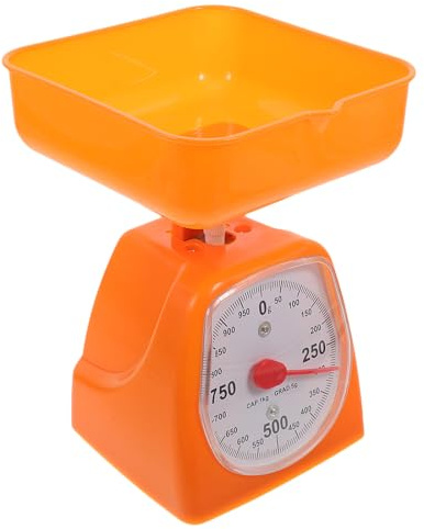 SHINEOFI Balance Couleur Aléatoire Mécanique Cuisine en Plastique Cadran Transparent Haute Définition pour Laboratoire et Accessoires Cuisine