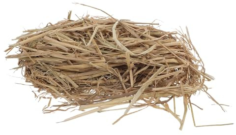 QUMIIRITY Cama de Paja de Trigo Natural 1 Kg para Lecho de Gallinas y Conejos, Absorbente y, Adecuado para Refugios Interiores y Exteriores de Mascotas Pequeñas