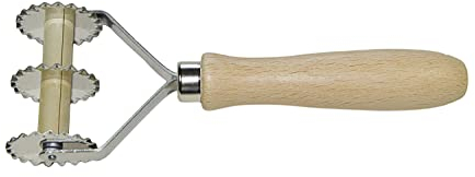 Elettro Center Art.16 Tagliapasta Dentato 2 Piste, Acciaio Inossidabile, Marrone