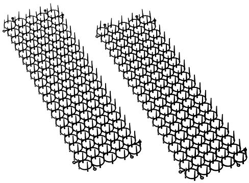 UPP Dornengitter 20er-Set | Marder- & Katzenabwehr | Effektiver Schutz für Garten, Beete & Auto | Tier-Barriere, Tierabwehr, Scat Spike Matte, Anti-Katzen-Netzwerk | Anpass- & Erweiterbar | schwarz