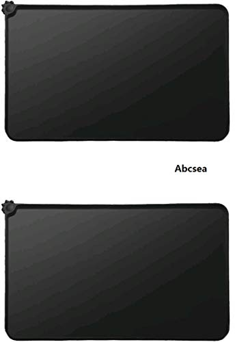 Abcsea futtermatten napfunterlage für Hunde und Katzen,PetCareson Premium Napfunterlage aus Silikon,Haustier Tischset,2 Stück schwarz