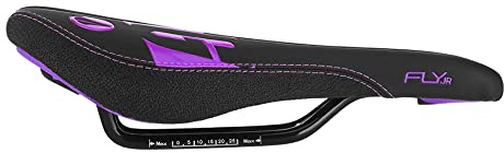 Selle Fly Junior Acier Noir/Violet