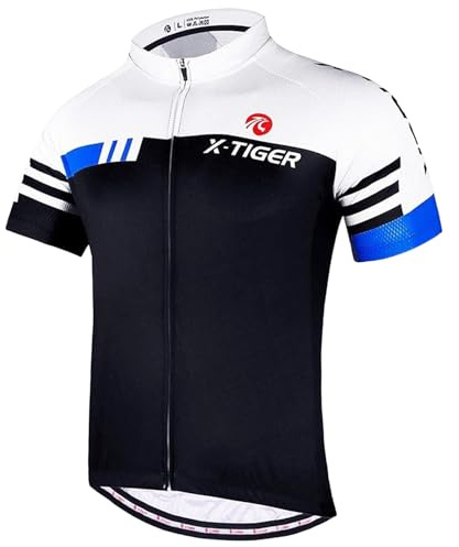 X-TIGER Camisetas de Ciclismo para Hombre Camiseta Corta Top de Ciclismo Jerseys de Ciclismo Ropa de Ciclismo Mountain Bike MTB Shirt