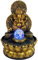 Ganesha Statuen Indoor Wasserbrunnen Elefant Buddah Statue Tischbrunnen mit rollendem Ball Zen Brunnen für Home Office Schlafzimmer Schreibtisch Dekoration (Stil 4)