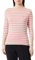 Tommy Hilfiger Damen Langarmshirt Slim U-Boot-Ausschnitt, Mehrfarbig (Breton Stp/ Teaberry/ Ecru), XXL