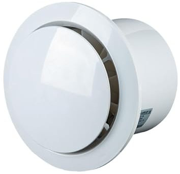 Neulriscn Bathroom Extractor Fan, 100mm Silent Extractor Fan with Remote Control, 2 Way Ventilation Fan, 3 Speeds, Powerful High Airflow Exhaust Fan, Wall/Window/Ceiling Mounted for Kitchen, Garage