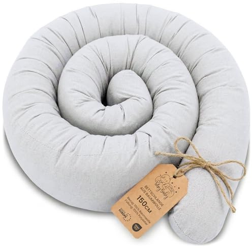 Kroppskudde Side Sleeper säng orm 150 cm Långkudde Rullkudde Sovkudde Nackrulle Sängkudde Mjuk Ergonomisk Tvättbart Överdrag Andningsbar Oeko-Tex Grå B