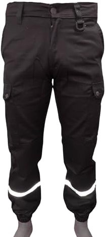 STRIKER Pantalon de sécurité Noir (FR/ES, Alpha/Lettres, L, Taille Normale, Taille Normale, Pantalon de sécurité Noir)