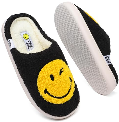 SMILEYWORLD® Chaussons Maison pour Enfants Pantoufles en Peluche d'hiver pour Fille Garcon
