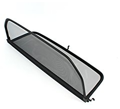 Déflecteur de vent pliable avec fermeture rapide - noir pour Mercedes SL R107 Décapotable (1971-1989) | Filet Anti-Remous Coupe | Déflecteur d'air