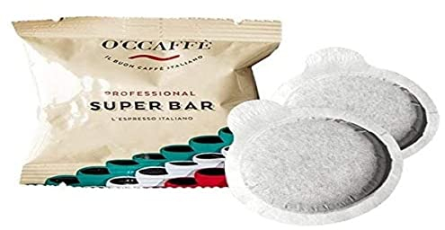 O'CCAFFÈ – Monodosis de café Super Bar ESE 44 Cialde | 150 unidades | Café de torrefacción extralenta en tambor de una empresa familiar italiana