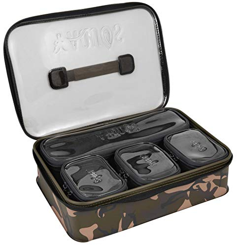 Fox Aquos Camolite Accessory Bag System 37x26x7cm - Angeltasche zum Karpfenangeln, Taschensystem für Karpfenzubehör, Tackletasche, Zubehörtasche