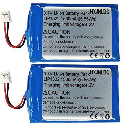 DC 3.7V 1500mah battery for Sony PS4 controller battery replacement(CUH-ZCT1U,CUH-ZCT1E,CUH-ZCT1A,CUH-ZCT1H,2015 and earlier models),dualshock 4,Playstation 4,lip1522,gen 1,Old Version,Big plug