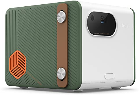 BenQ GS50 w/ carry bag1080p Wireless Outdoor 4K Supported Portable Projector | Bluetooth Speaker | IPX2 Splash & Drop Resistant | WiFi | Android TV | Chromecast & AirPlay | Auto Focus | 2D Keystone