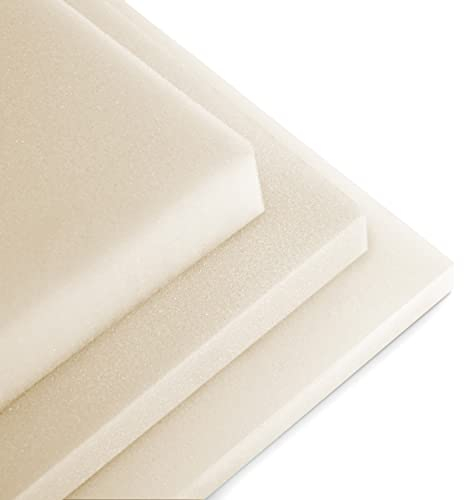 HAPPERS Plancha de Espuma Multiusos 200x100x1cm-D30 Kg/m3. Tapicería, cabeceros, sillas, manualidades