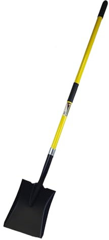 Easy Shopping® Long Handle Square Shovel Havey Duty Fibreglass handle easy to use light weight for Gardening Builder shovel