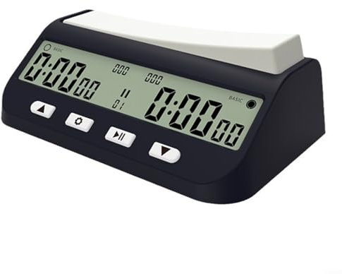 HOHOVYVY Schachuhr,Digitaler Schachtimer Schachuhr Mit Großer Wippe-Taste Stoppuhr Für Go-Schach