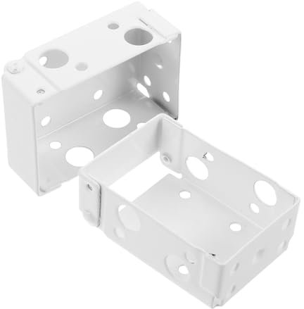 PRETYZOOM 2pcs Curtain Rod Support Brackets Blind Holder Brackets White for Low Profile Blinds Enhancing Home Decor