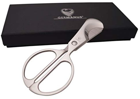 GERMANUS Zigarren Abschneider Cutter Schere, Chrom