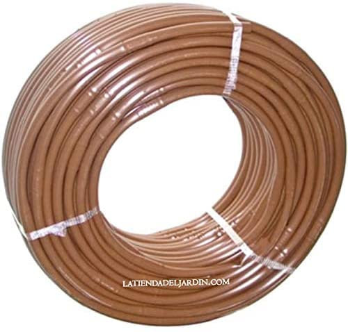 Suinga Tuberia de Riego por Goteo 16 mm | Manguera riego por goteo cada 33 cm, tubo goteo de 100 metros | kit riego por goteo marrón para Jardines, Terrazas, Huertos y Macetas