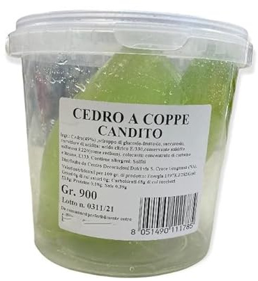 CEDRO A COPPE CANDITO GR. 900 - CENTRO DECORAZIONI DOLCI-
