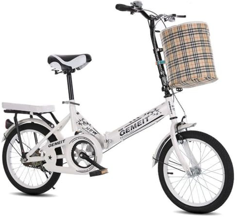 HOUSN Premium Faltrad, Klapprad in 16/20/22 Zoll Ausflüge,Einfaches Zusammenklappen in 10 Sekunden Der Rahmen Besteht aus Verdicktem Kohlenstoffstahl für Erwachsene,3.3,16 Zoll