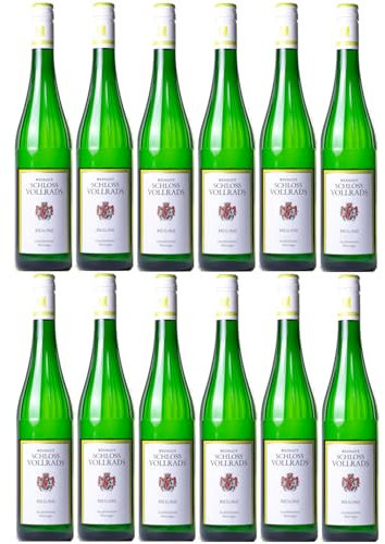 Schloss Vollrads Wgt. Riesling fruchtig VDP. GUTSWEIN fruchtig Weißwein Bio Deutschland inkl. FeinWert E-Book (12 x 0,75l)