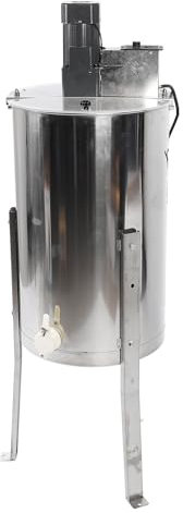 Extracteur de Miel électrique, Extracteur de Miel électrique 20 W 2 Extraction d'abeille en Acier Inoxydable avec Support de Couvercle Transparent Prise Américaine 10 V