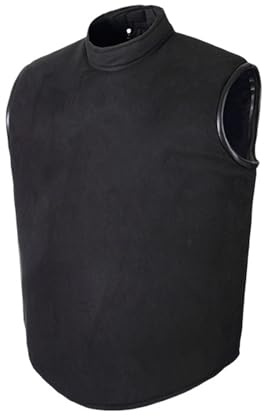 WANGCEPLSD Gilet da Scherma, Abbigliamento per Allenamento di Scherma, Giacca da Scherma Nera Senza Maniche, Design Adesivo sulla Scollatura, per Spada, Sciabola e Fioretto(M)