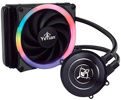 YEYIAN Sistema de refrigeracion liquida Gaming Serie 1200, para Ordenador de sobremesa, 120mm, 1 Ventilador RGB (wc1200)