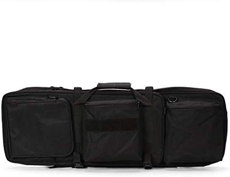 Gexgune 85CM Tactical Heavy Slip Carrying Dual Rifle Case Gun Bag for M4 Hunting Airsoft Military Shoulder Pouch Fishing Backpack （5 Colors Optional）