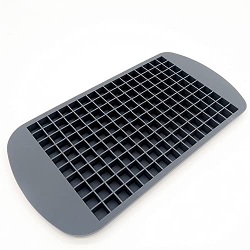160 Grids 1 * 1cm Silicone Ice Cube Tray Mini Square Ice Cube Mold Reusable Flexible Ice Mold Non Breakable Ice Cube Making Tool for Whiskey, Cocktail, Milk, Juice, Chocolate and Other Drink