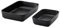 IKEA LYCKAD Rechteckige Auflaufformen 2er-Set, 57 ml, Dunkelgrau, Metall oder Keramik, Schwarz