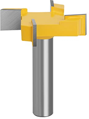 6mm Schaft Reinigung Fräser, Spoilboard Oberfläche Fräser Bit, Planfräser Plattenfräser Abflachfräser für Oberfläche Holzbearbeitung