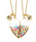 Yolev 2 Stücke Freundschaftskette Magnetische Paarung Freundschaft Halskette Schmuck Geburtstag Weihnachten Brautjungfer Schwestern Beste Freundschaftsketten Regenbogen Herz BFF Ketten für 2 Mädchen