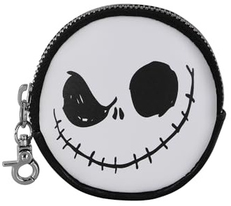 Disney-Monedero Cookie, 8,7 x 8,7 cm, Negro Pesadilla