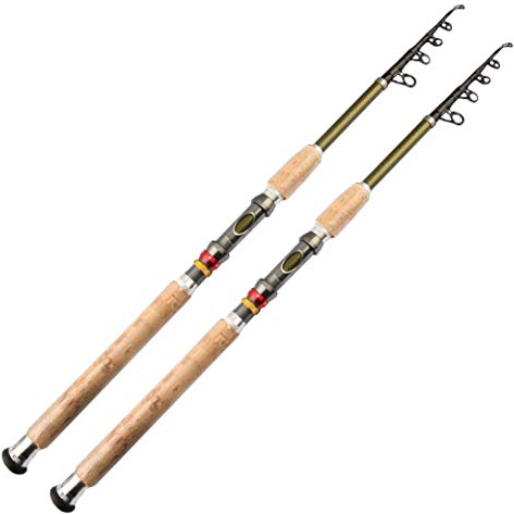 Teleskop Angelrute,Angel Karpfen-Feeder Fliegenfischstange Spindel-Teleskop-tragbare Werkzeuge 2.1m 2,4m 2,7 m 3.0m 3,6 m ultralight travel surfen Zubehör Stipprute ( Color : Rod and gift , Size : 3.0