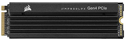 Corsair MP600 PRO LPX 8TB M.2 NVMe PCIe x4 Gen4 SSD - Optimiert Für PS5 (bis zu 7.000 MB/s Sequenzielle Lese- Und 6.100 MB/s Sequenzielle Schreibgeschwindigkeiten,Kompakter Formfaktor) Schwarz